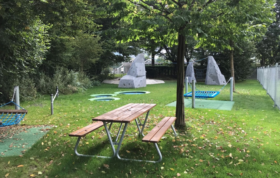Der neue Spielplatz bei der Badi Lerchenfeld